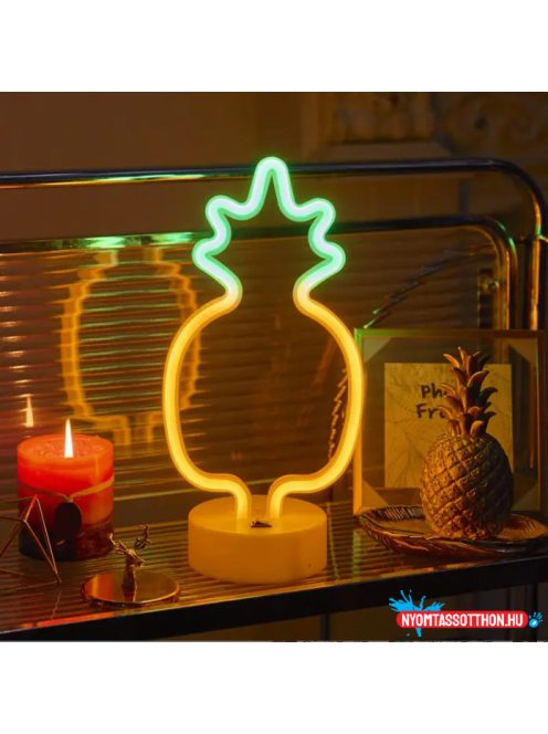 Asztali LED-es neon világítás (ananász)
