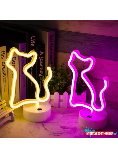 Asztali LED-es neon világítás (cica) x