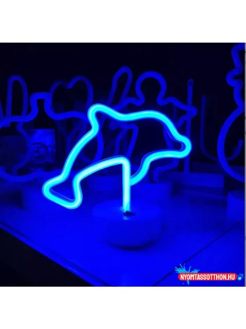 Asztali LED-es neon világítás (delfin)