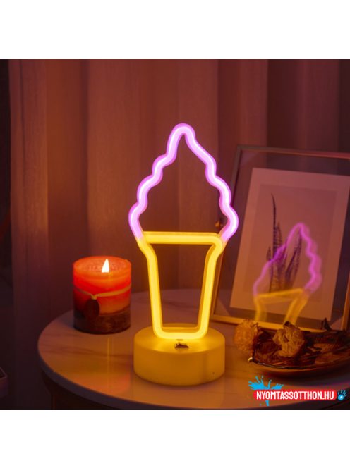 Asztali LED-es neon világítás (fagyi) x