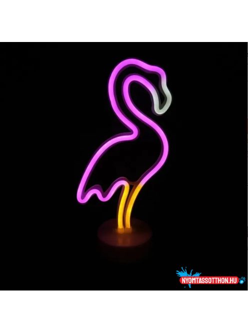 Asztali LED-es neon világítás (flamingó) x