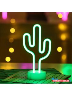 Asztali LED-es neon világítás (kaktusz)