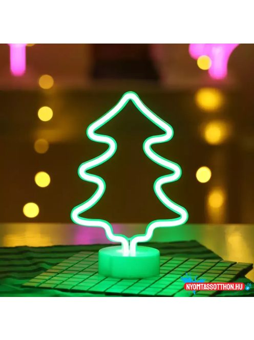 Asztali LED-es neon világítás (karácsonyfa)