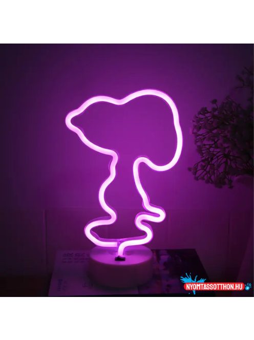 Asztali LED-es neon világítás (kutya)