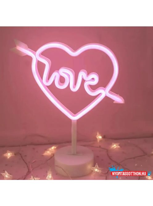Asztali LED-es neon világítás (love szív) x
