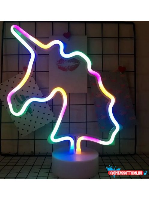 Asztali LED-es neon világítás RGB (unikornis) x