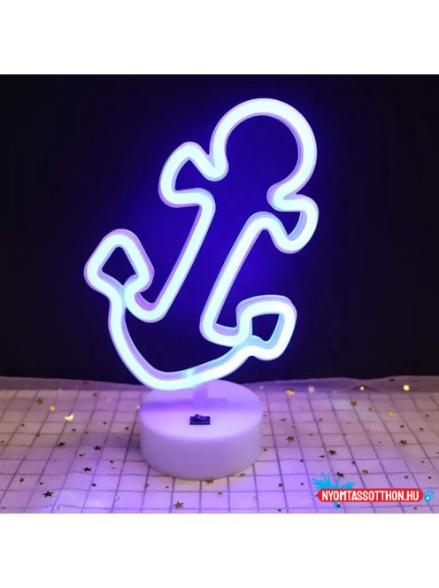 Asztali LED-es neon világítás (vasmacska)
