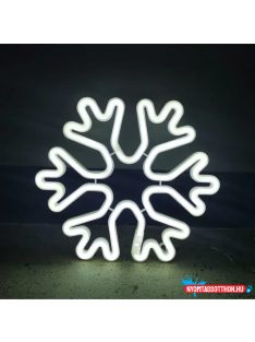 Fali LED-es neon világítás (6 ágú hópehely)