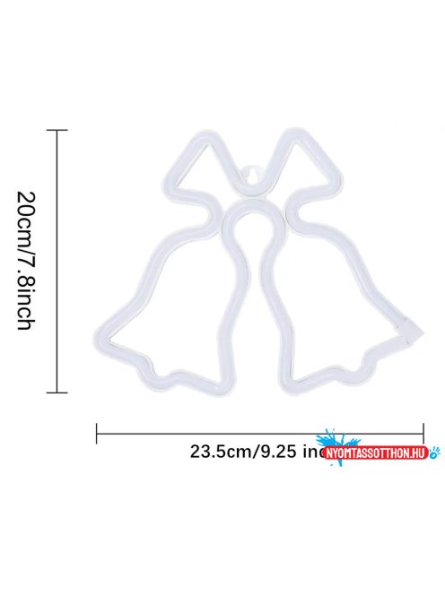 Fali LED-es neon világítás (harang)
