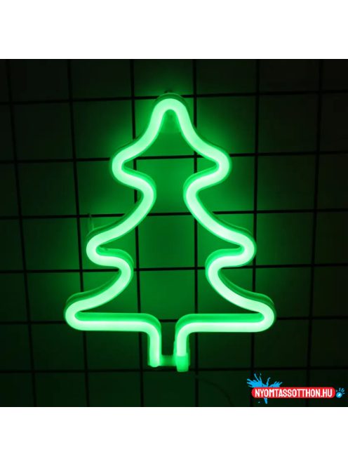 Fali LED-es neon világítás (karácsonyfa)