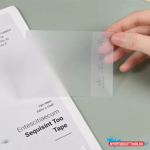 Áttetsző öntapadós jegyzettömb