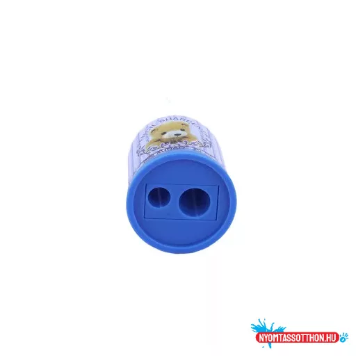 Macis tartályos kalitka formájú 2 lyukú hegyező – Kék, Narancs, Pink | Cuki és praktikus